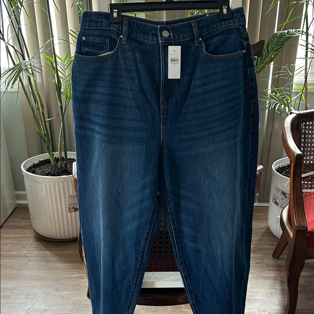 Ann Taylor Dark Blue Boyfriend Jeans